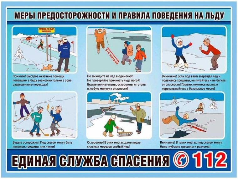 Правила поведения на воде в осенне-зимний период для школьников.